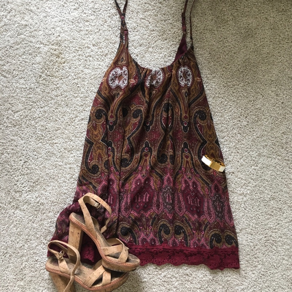 Tobi paisley swing dress